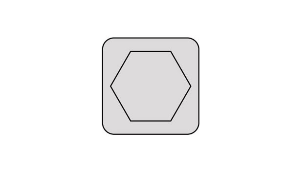 DraftSightで六角形を書く-ポリゴン(Polygon)コマンド